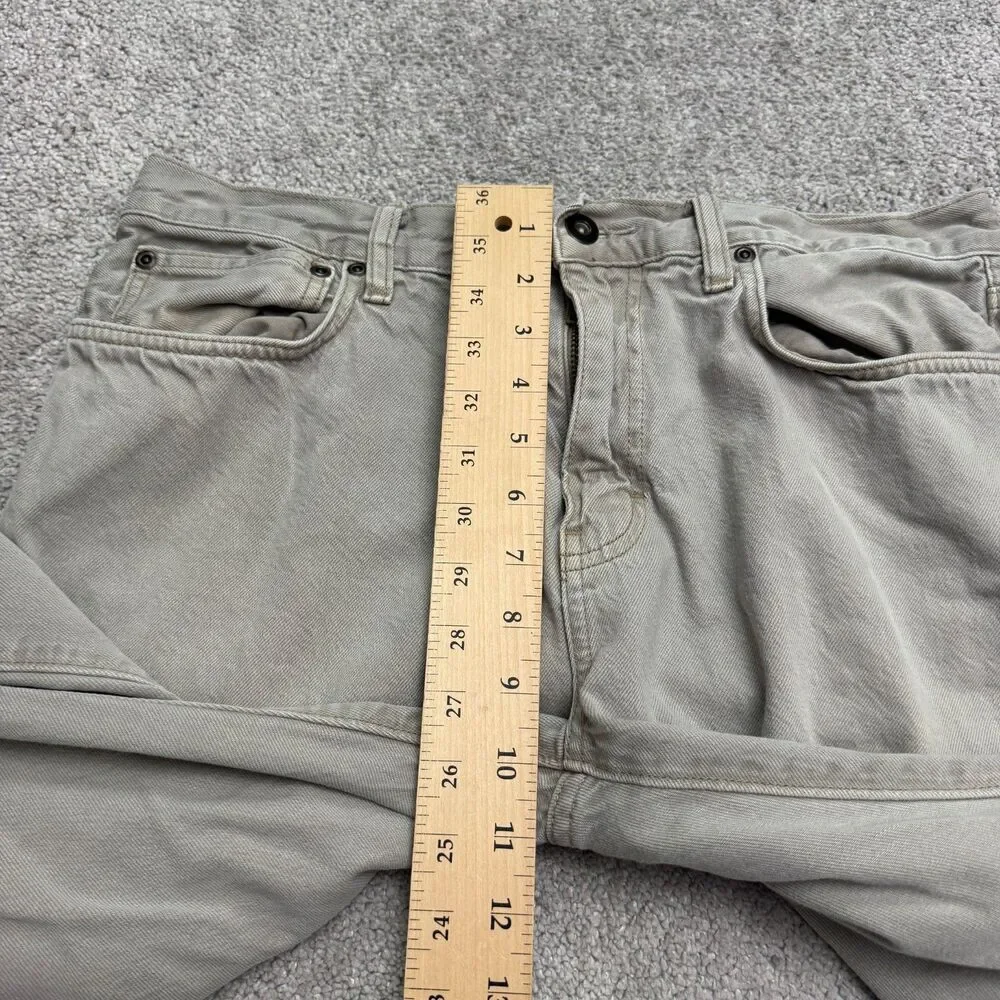 J.Crew Vintage Slim Fit Denim Jeans Mens 33x32 Gray Cotton Straight Leg Casual